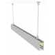 Perfil Aluminio anodizado Superficie Colgar 15x31mm. para tiras LED, barra 3 Metros