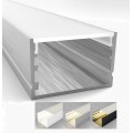 Perfil Aluminio Superficie 30x20mm. para tiras LED, barra 2 metros -Completo-, Aluminio, Blanco ó Negro