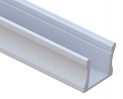 Perfil Aluminio Superficie LINE 17,5x14mm. para tiras LED, barra de 2 Metros 
