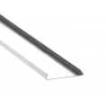 Perfil Aluminio lacado Blanco Superficie 40x5,6mm. para tiras LED, barra de 2 Metros