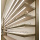 Perfil Aluminio lacado Blanco Superficie 40x5,6mm. para tiras LED, barra de 2 Metros
