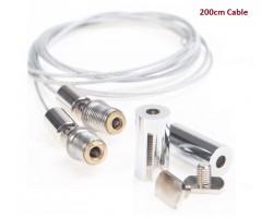 Suspensión 2 cables acero de 2 metros para perfil LED