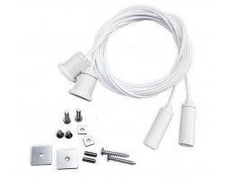 Suspensión Universal Blanca con cable 4m para perfil LED, pack 2ud