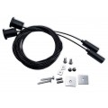 Suspensión Universal Negra con cable 4m para perfil LED