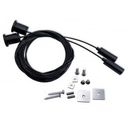 Suspensión Universal Negra con cable 4m para perfil LED