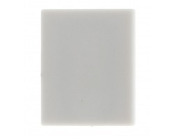 Tapa Final para Perfil Empotrar Pisable Suelo de aluminio anodizado en plata PEP2126A