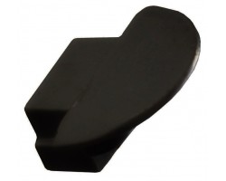 Tapa Final Negra encastar para perfil empotrar anodizado PE2812AN