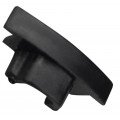 Tapa Final Perfil Aluminio Empotrar Negro U7E 25x8mm PE2508N