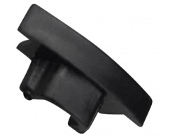 Tapa Final Perfil Aluminio Empotrar Negro U7E 25x8mm PE2508N