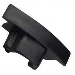 Tapa Final Perfil Aluminio Empotrar Negro U7E 25x8mm PE2508N