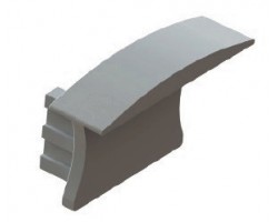 Tapa Final Perfil Aluminio Empotrar LINE 24x14mm PE2414P