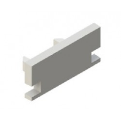 Tapa Final Perfil empotrar suelo pisable aluminio anodizado LINE 19,2x8,3mm