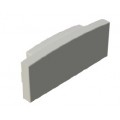Tapa Final Gris para perfil superficie PS2309P