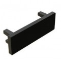 Tapa Final Negra para perfil superficie PS2508N