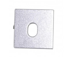 Tapa Final salida cable Difusor Opal Recto Perfil Aluminio Angulo 16x16mm