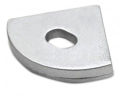 Tapa Final salida cable Difusor Opal Curvo Perfil Aluminio Angulo 16x16mm