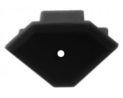 Tapa Final salida cable para perfil angulo anodizado Negro PA1919A, PA1919AN