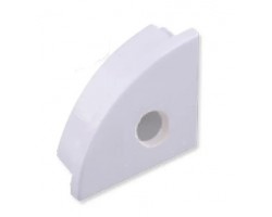Tapa Final blanca Salida Cable Perfil Aluminio Angulo ECO 16x16mm