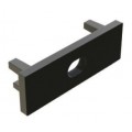 Tapa Final Salida Cable Negra para perfil superficie PS2508N
