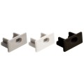 Tapa Final Salida Cable para perfil anodizado PS1607A, PS1607AB, PS1607AN, Gris, Blanco ó Negro