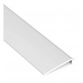 Visera Reflector Blanca Perfil Redondo aluminio 19,7mm PR2015AB, barra de 2 metros