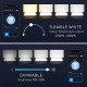 Panel LED Backlight 600X600mm 36W Marco Blanco SMART CCT Bluetooth Mesh, para Smartphone y control voz