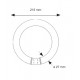 Tubo LED circular G10q 215mm 15W Blanco Frío