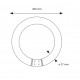 Tubo LED circular G10q 400mm 32W Blanco Frío