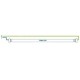 Tubo LED T8 600mm Cristal 10W Blanco Neutro, conexión 2 lados, Pack 25ud x 1,80€