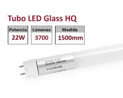 Tubo LED T8 1500mm Cristal 22W 3700Lm Blanco Frío, conexión 1 lado, Caja de 25 ud x 8,20€/ud