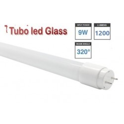 Tubo LED T8 600mm Cristal 9W, conexión 1 lado