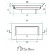 Foco Rectangular empotrar LED Samsung  15W IP65 185x100mm Flicker Free