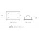 Foco Rectangular empotrar Basculante LED 45W