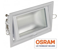 Foco Rectangular empotrar LED 50W Blanco