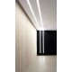 Unión Recta para Luminaria lineal Empotrar LED Blanco ó Negro