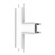 Unión en T para Luminaria lineal Empotrar LED Blanco ó Negro