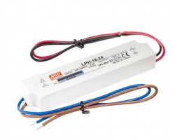 Fuente alimentación LED Voltaje constante IP67 18W 24VDC MEAN WELL