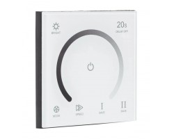 Regulador Táctil para tira LED Monocolor Blanco para empotrar en cajetín universal