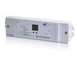 Receptor Controlador DALI para tira LED Monocolor, RGB y RGBW 12-36V 4 canales 1 dirección 240-720W