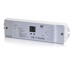 Receptor Controlador DALI para tira LED Monocolor, RGB y RGBW 12-36V 4 canales 4 direcciones 240-720W
