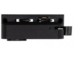 Adaptador Carril monofásico Negro a Foco