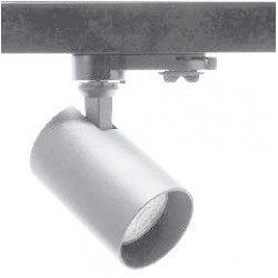 Foco Gris Carril trifasico LED, Lámpara GU10 
