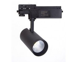 Foco Carril STAR Trifásico LED COB 20W 24º Negro