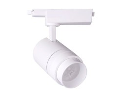 Foco Carril Monofásico Blanco LED COB 30W con ángulo Regulable (M6)