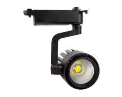 Foco Carril Monofásico LED COB 30W Negro