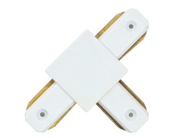 Unión T Carril monofásico Blanco