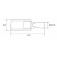 Farola Alumbrado Publico LED SMD NEMA Bridgelux 30W PRO Dimable, con Sobretensión