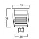 Foco LED exterior IP67 empotrar 1W 12/24VDC