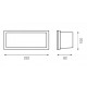 Foco LED exterior IP54 empotrar pared 3,6W 180Lm Blanco ó Negro