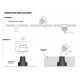 Foco LED exterior IP67 empotrar 1W 12/24VDC